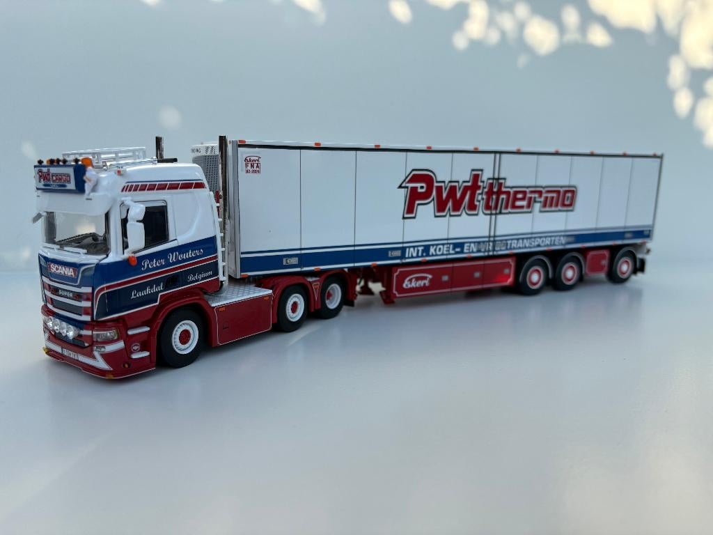 WSI SCANIA R NORMAL 6X2  MET REEFER TRAILER PWT THERMO, Ophalen of Verzenden, Nieuw, Bus of Vrachtwagen, Wsi