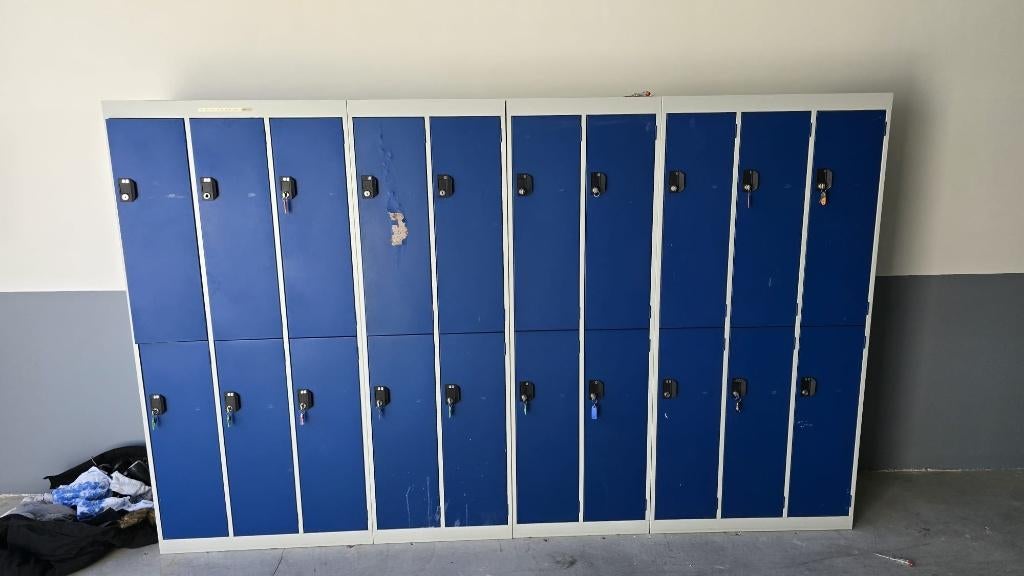 kluisjes, Ophalen, Gebruikt, Blauw