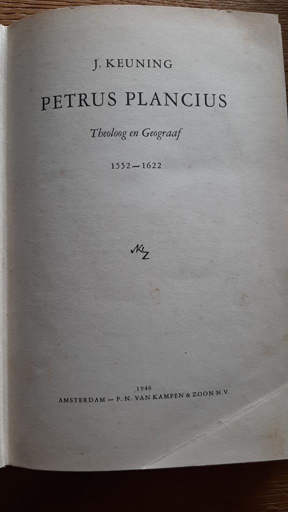Boekje over Petrus Plancius door J. Keuning, Ophalen of Verzenden, Artiest
