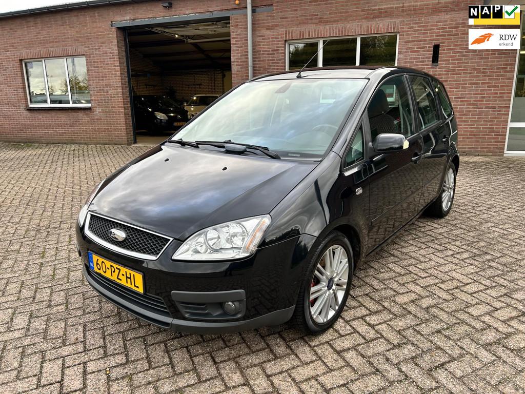 Ford Focus C-Max 2.0-16V Ghia // APK 20-9-2026, Voorwielaandrijving, Zwart, Bedrijf, Handgeschakeld