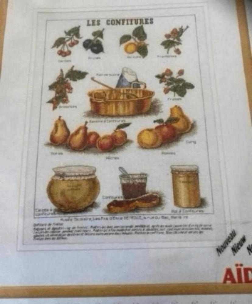 BORDUURPAKKET THEA GOUVERNEUR LES CONFITURES, Verzenden, Nieuw, Handborduren, Borduurpakket