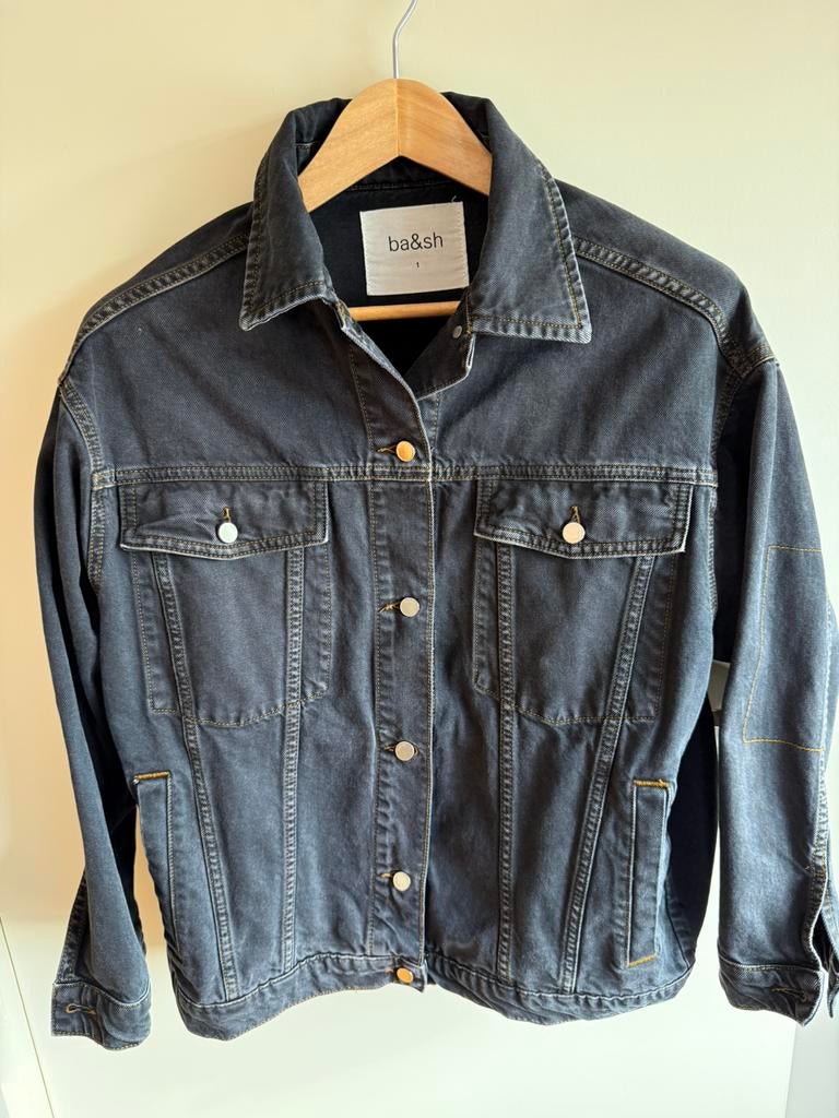 BASH Spijkerjack zwart nieuw, Ophalen of Verzenden, Nieuw, Overige maten, Zwart