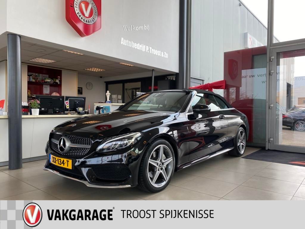 Mercedes-Benz C-Klasse Cabrio 180 Premium,AMG LineAutomaat,N, 12 maanden, Achterwielaandrijving, 4 stoelen, Zwart