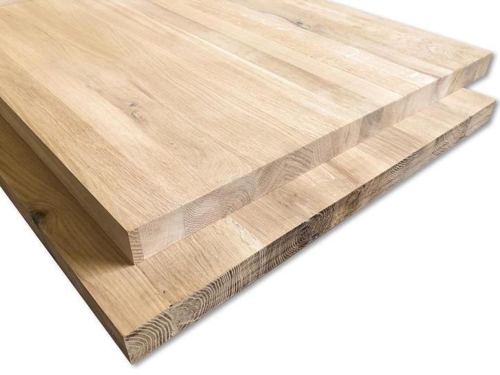 Panelen / platen | Massief eiken | 40mm dik x 121 cm breed