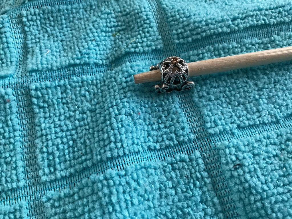 Pandora Disney Bedel Koets met gouden kroon, Sieraden, Tassen en Uiterlijk, Bedels, Verzenden, Nieuw, Zilver, Pandora