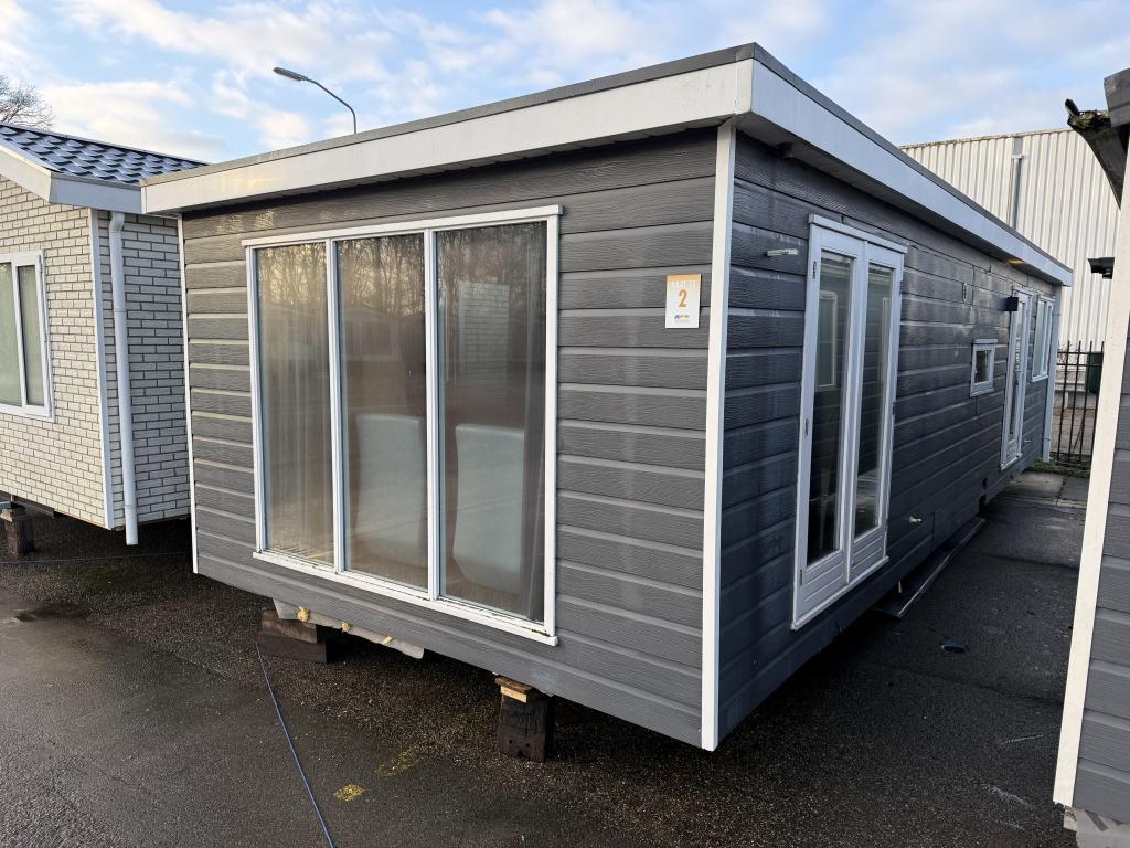 Kunststof Chalet 11.20 x 4.10 m 2 Slp CV Airco, Niet ingevuld, Niet ingevuld, Niet ingevuld