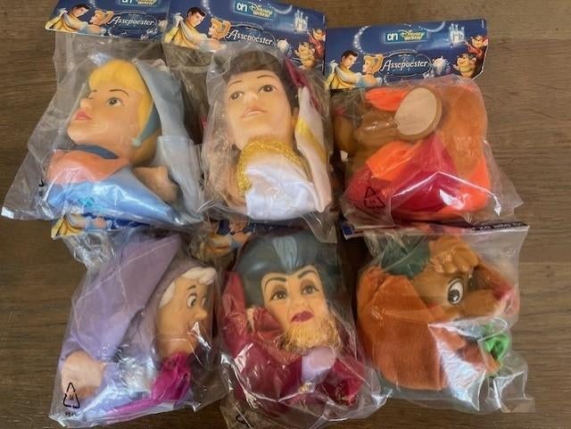 Handpoppen van Disney’s Assepoester, Ophalen of Verzenden, Assepoester of Belle, Nieuw, Overige typen