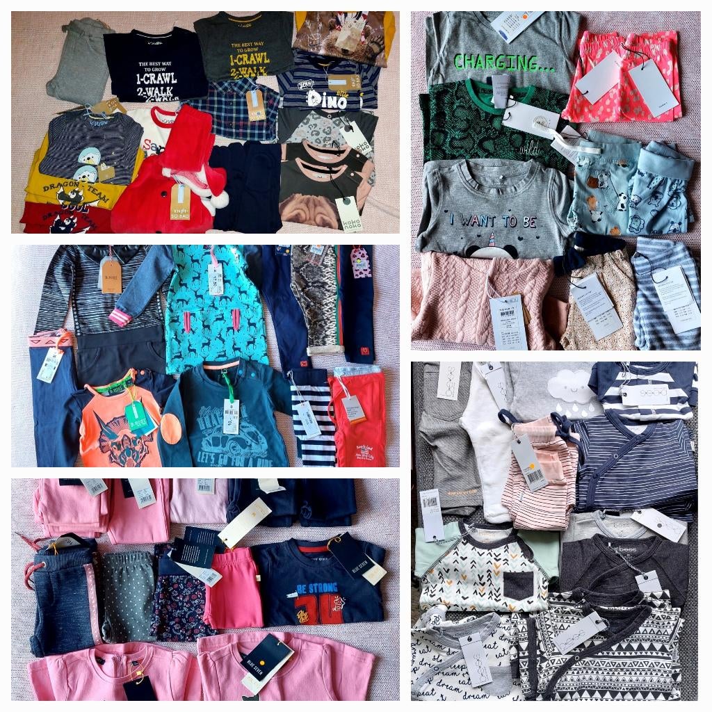 Partij 102x babykleding merkkleding, Ophalen of Verzenden, Nieuw, Overige maten