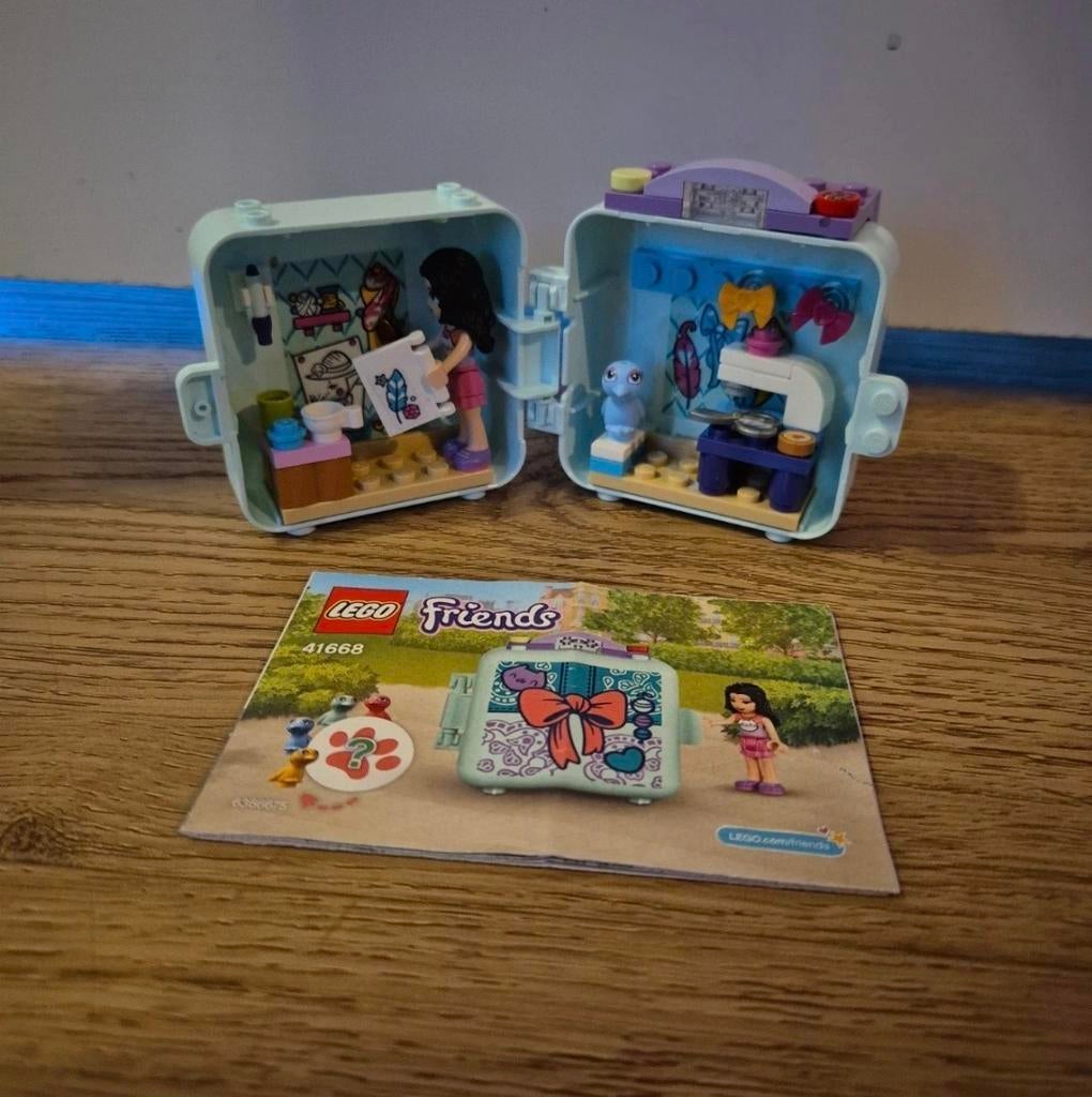 Lego Friends 41668 Emma's Modekubus - Compleet, Kinderen en Baby's, Speelgoed | Duplo en Lego, Zo goed als nieuw, Lego, Complete set