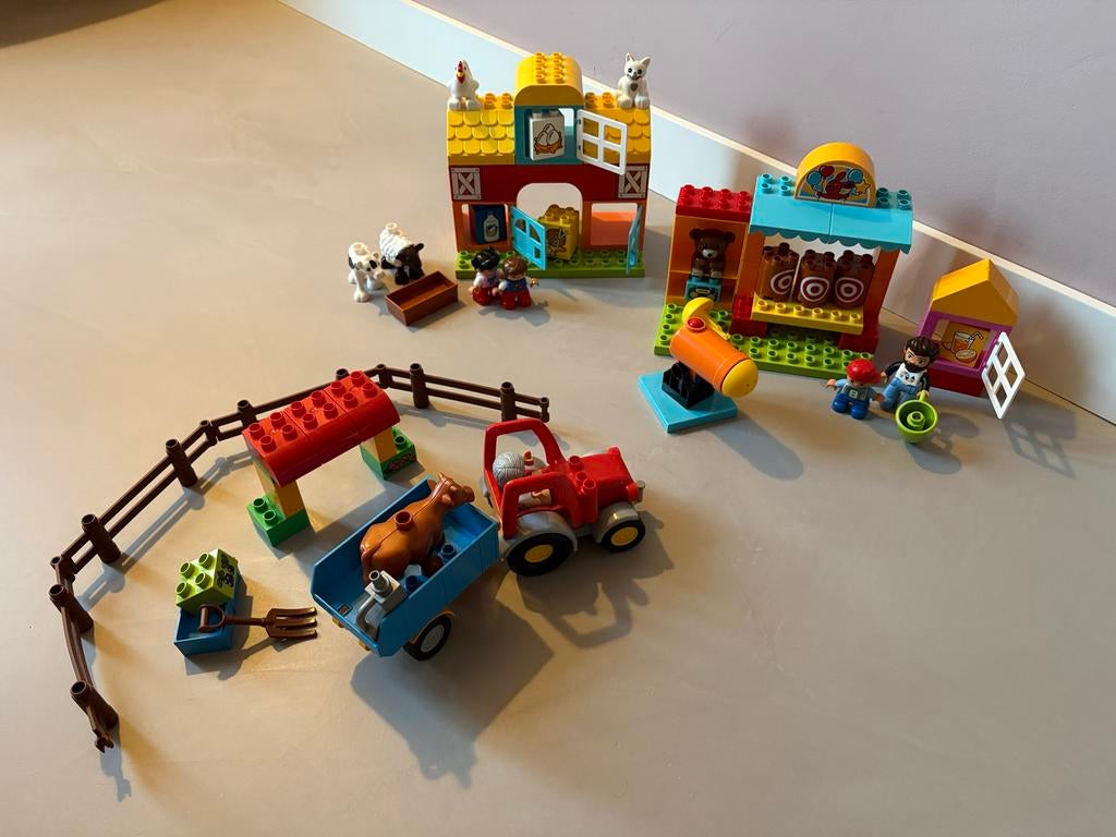Duplo boerderij en kermis set, Ophalen of Verzenden, Gebruikt, Complete set, Duplo