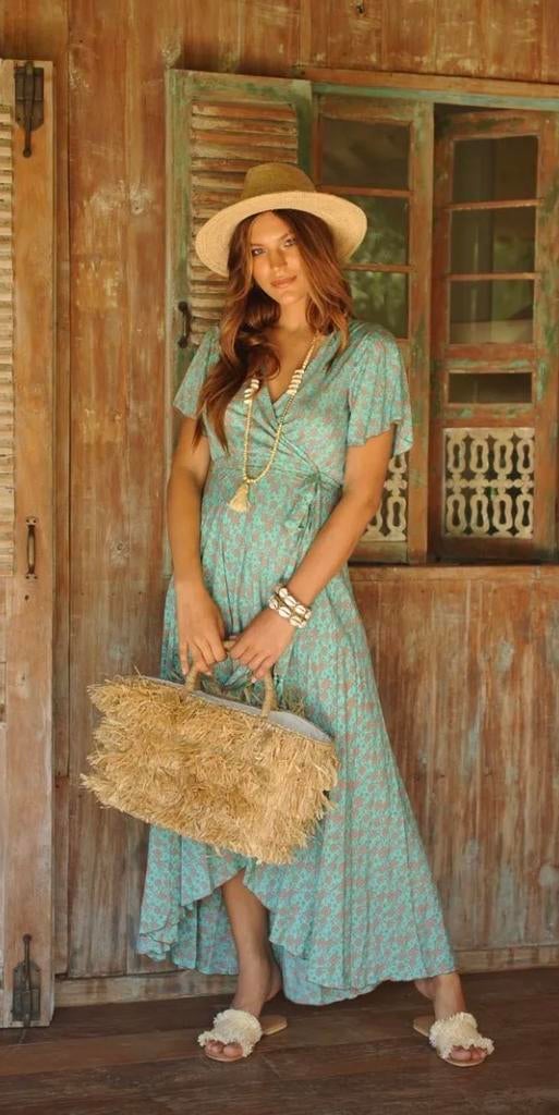 Hot Lava Dani wrapdress, nieuw met prijskaartje, Overige kleuren, Maat 42/44 (L), Nieuw, Ophalen of Verzenden