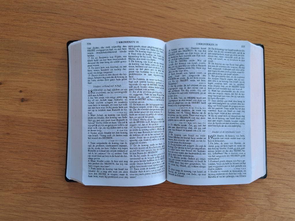 Hand zak Bijbel in de Statenvertaling GBS Bijbel nieuw, Ophalen of Verzenden, Zo goed als nieuw, Christendom | Katholiek