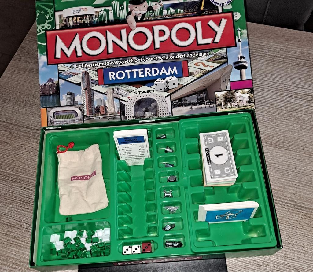 Monopoly Rotterdam Editie, Vijf spelers of meer, Ophalen of Verzenden, Zo goed als nieuw, Jumbo