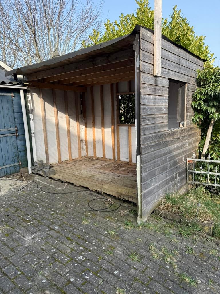 Open hok voor in de tuin., Tuin en Terras, Tuinhuizen, Ophalen, Gebruikt, Hout, Schuur