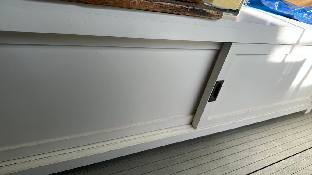 Tvkast 160 breed, Huis en Inrichting, Kasten | Televisiemeubels, 150 tot 200 cm, Ophalen of Verzenden, Minder dan 100 cm, 25 tot 50 cm