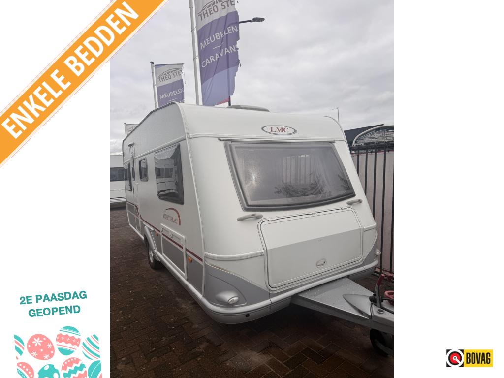 LMC Munsterland 490 K Voortent, Enkele bedden!! Zondag open!, Ringverwarming, Bedrijf, Treinzit, 4 tot 5 meter