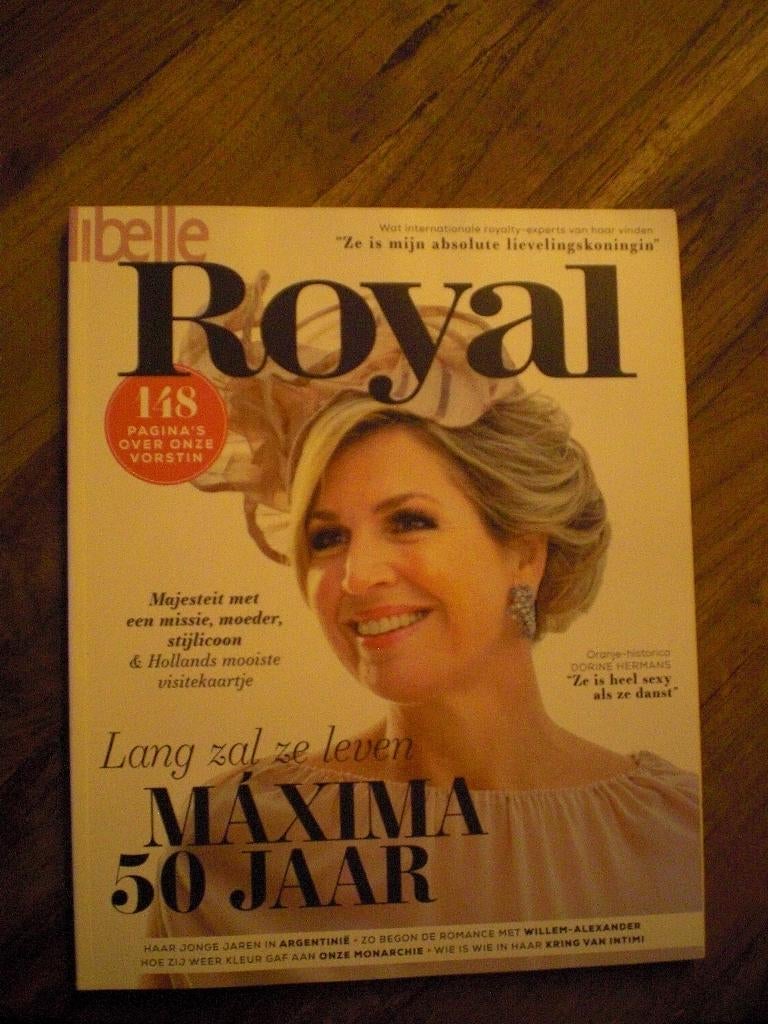 Libelle Royal -- Maxima 50 Jaar, Ophalen of Verzenden, Zo goed als nieuw, Nederland, Tijdschrift of Boek