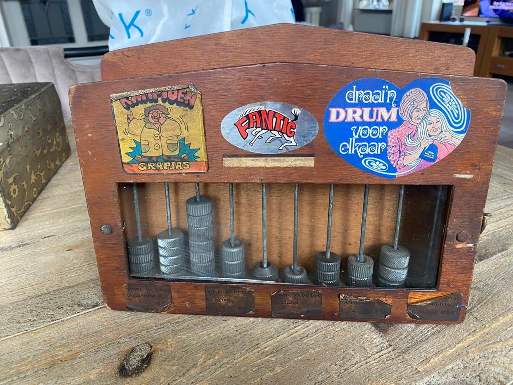 Antieke display dynamo wieltjes uit fietswinkel, Ophalen of Verzenden