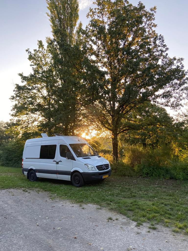 Mercedes Benz Sprinter Offgrid Camper, Caravans en Kamperen, Campers, Buscamper of Camperbus, Buitenlamp, Tot en met 2, Mercedes-Benz