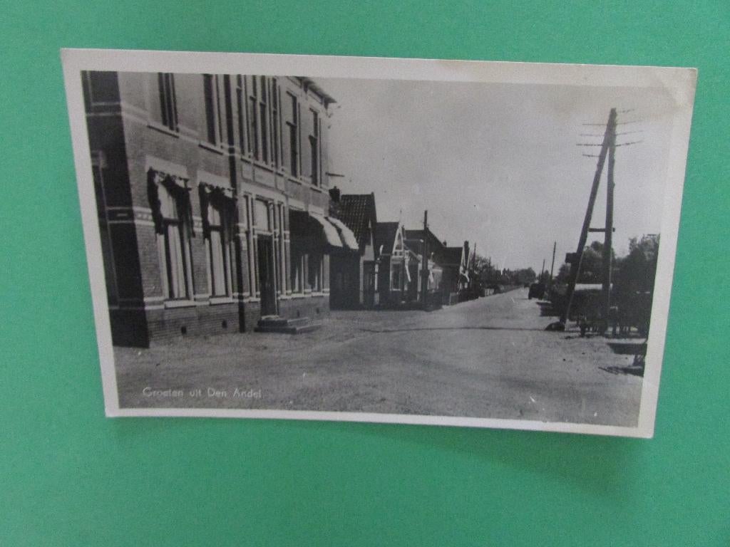 Den Andel - dorpsgezicht jaren 50, Verzamelen, Ophalen of Verzenden, 1940 tot 1960, Gelopen, Groningen