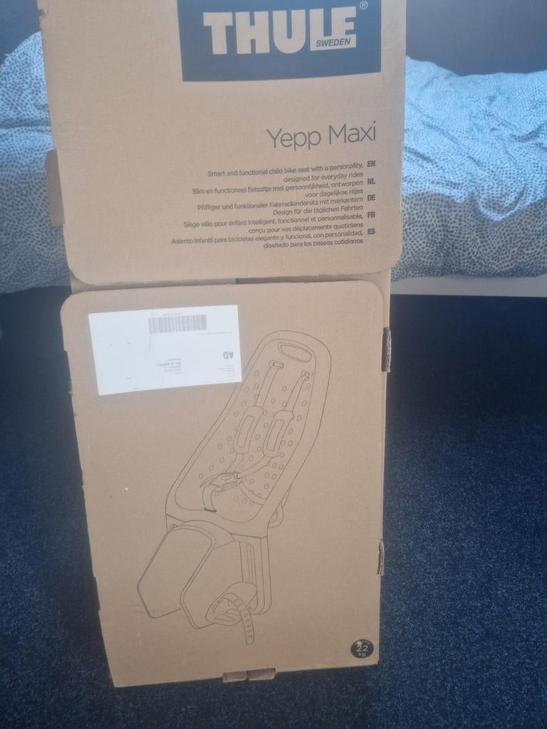 Yepp Maxi fietszitje achterop (elektrische) fiets, Ophalen, Achterzitje, Voetsteuntjes, Yepp