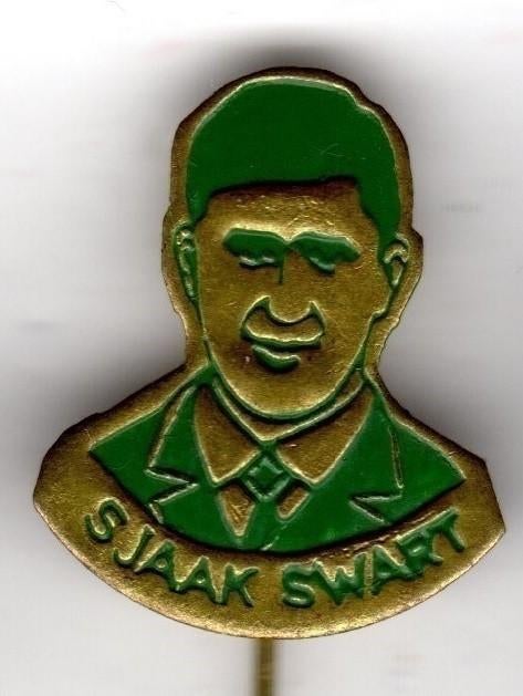 Speldje SJAAK SWART AJAX AMSTERDAM GROEN (A5), Ophalen of Verzenden, Gebruikt, Overige onderwerpen