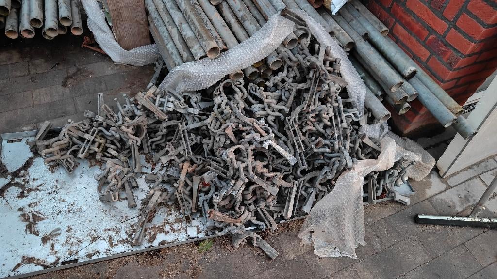 Thiel steiger klem steigerklemmen kruis kruiskoppelingen, Ophalen, Overige typen, 5 meter of hoger