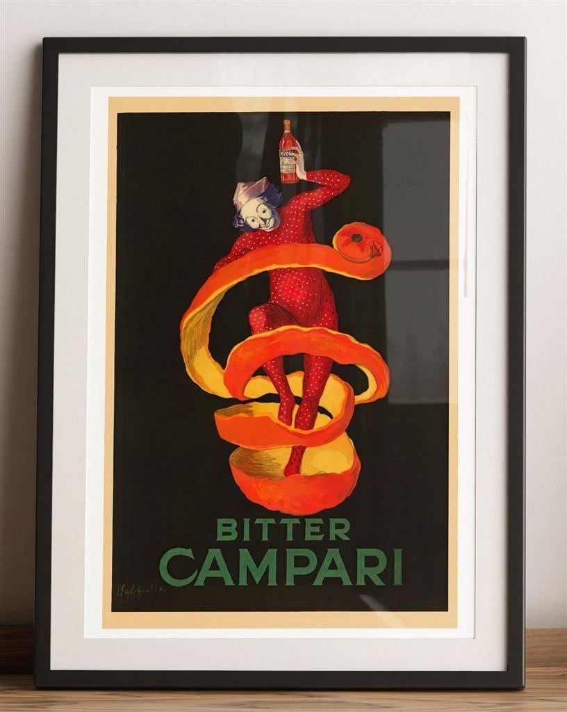 Leonetto Cappiello Bitter Campari Kunst Poster Art Deco, Ophalen of Verzenden