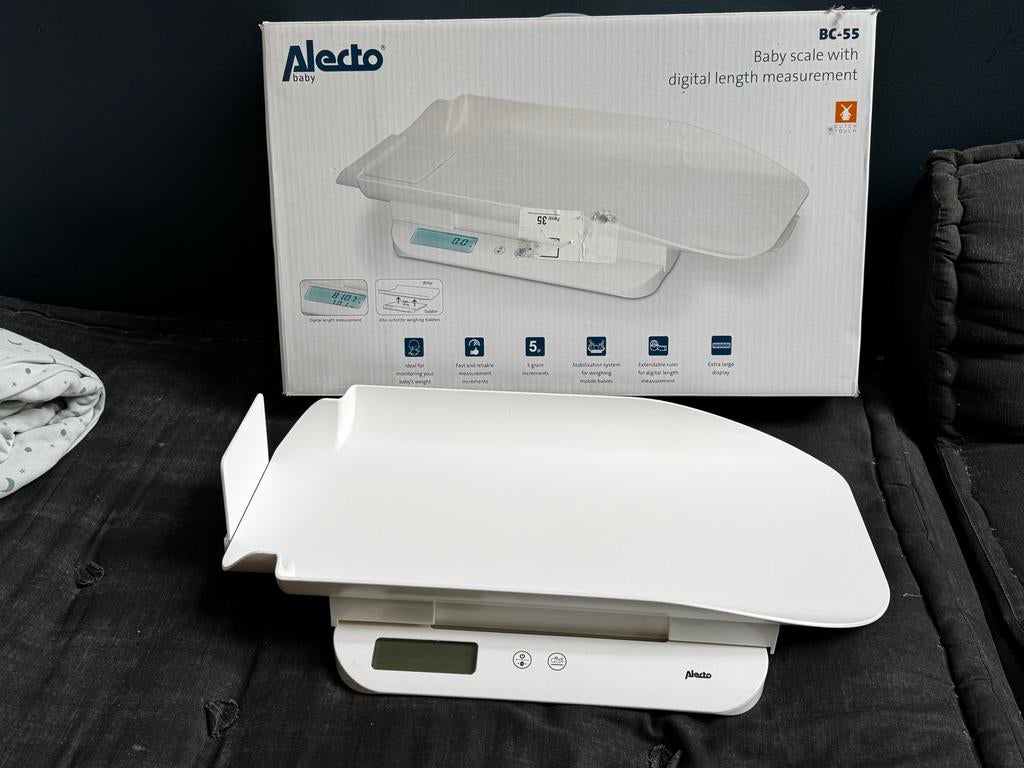 Alecto BC-55 Baby- en Peuterweegschaal tot 20kg, Ophalen of Verzenden, Zo goed als nieuw