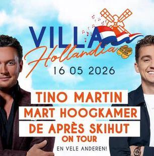 2 tickets Villa Hollandia 16-05 Tino Martin & Mart Hoogkamer, Tickets en Kaartjes, Twee personen