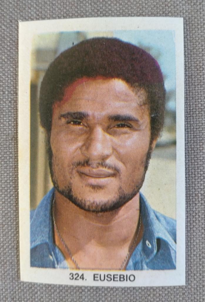 Voetbalplaatje Eusebio Portugal, Verzenden, Gebruikt, Buitenlandse clubs, Poster, Plaatje of Sticker