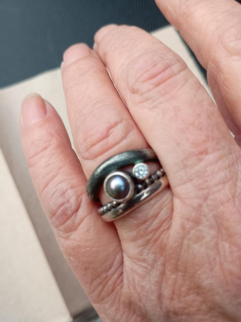 Rabinovich ring, Sieraden, Tassen en Uiterlijk, 18 tot 19, Ophalen of Verzenden, Zo goed als nieuw, Dame
