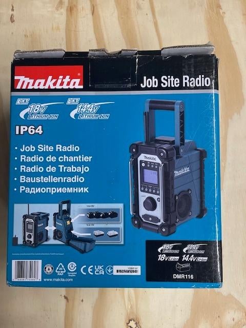 Makita Bouwradio DMR 116 Nieuw, Ophalen of Verzenden, Nieuw, Bouwradio