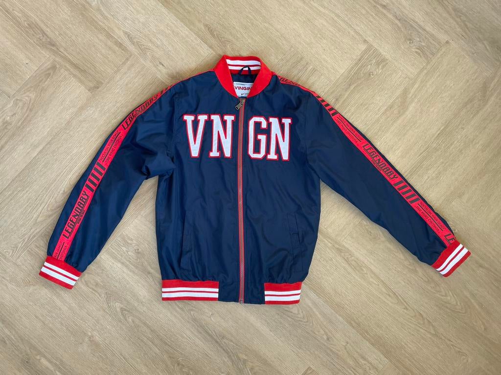 Vingino blauwe zomerjas maat 164, Verzenden, Zo goed als nieuw, Jongen, Jas