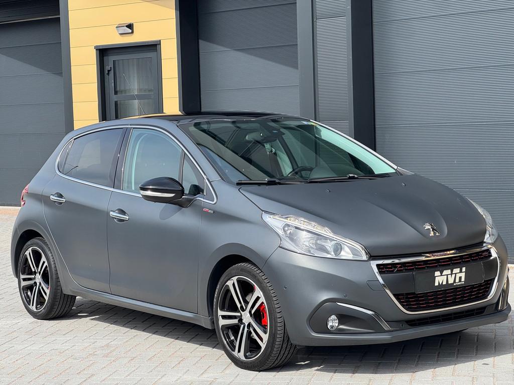 Peugeot 208 1.2 PureTech GT-line - Automaat - Mat - Pano - C, Electronic Stability Program (ESP), Gebruikt, 1199 cc, Leder en Stof