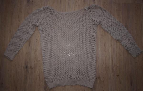 Creme Gaatjes Trui (M), Ophalen of Verzenden, Gedragen, Maat 38/40 (M), Beige
