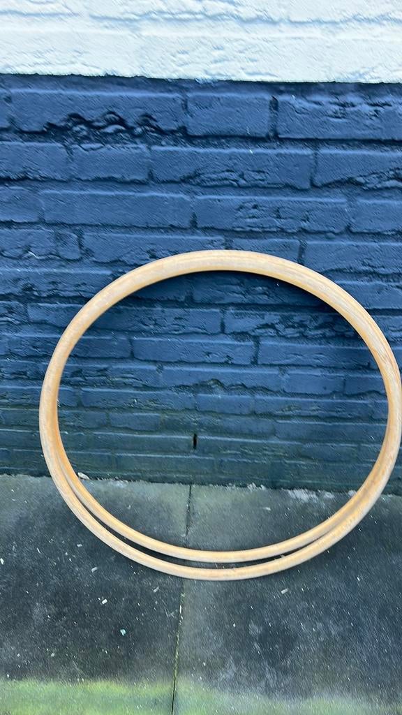 Vintage houten hoepels - Set van 2, Ophalen of Verzenden, Gebruikt