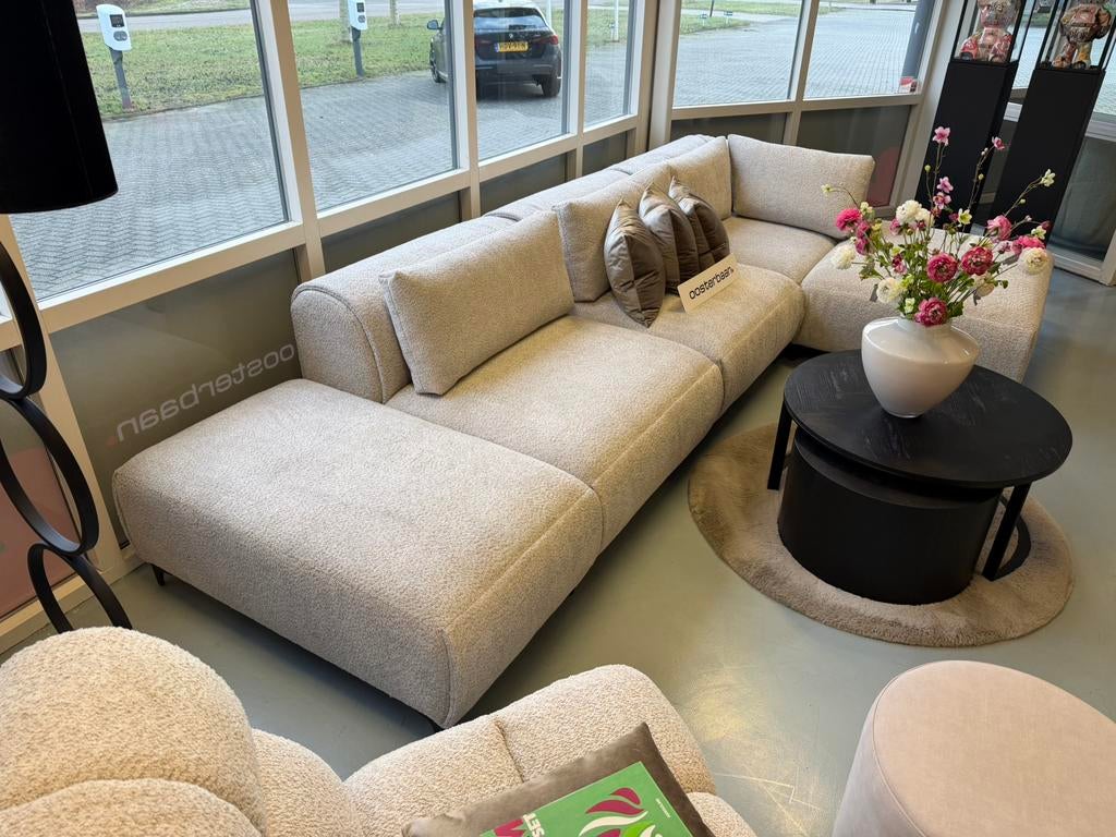 Luxe Velvet Teddy Loungebank Pepe 370x200cm NIEUW - Uniek, Info@oosterbaanwonen.nl, Venus 31 8448CE Heerenveen, Hoekbank, Oosterbaan Wonen B.V.
