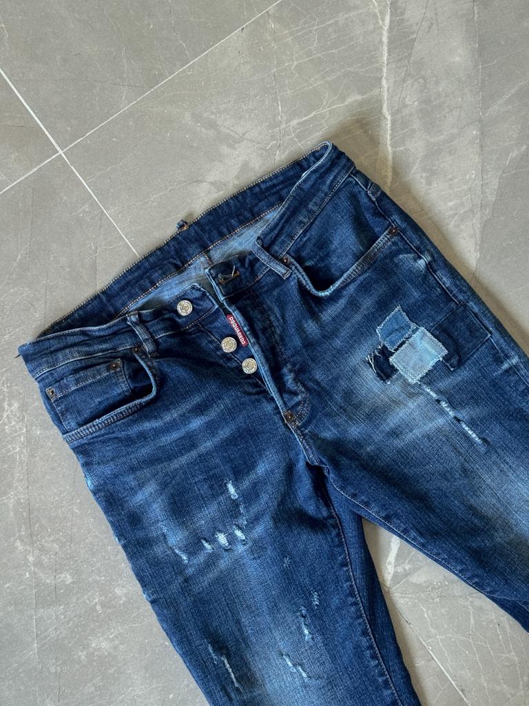 Dsquared2 Heren Jeans Maat 50 – Slim Fit Distressed Denim, Kleding | Heren, Spijkerbroeken en Jeans, Zo goed als nieuw, W33 - W34 (confectie 48/50)