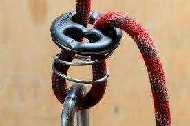 Camp Stitchplate met karabiner, klimsport, Sport en Fitness, Ophalen of Verzenden, Nieuw, Klimsport-accessoire