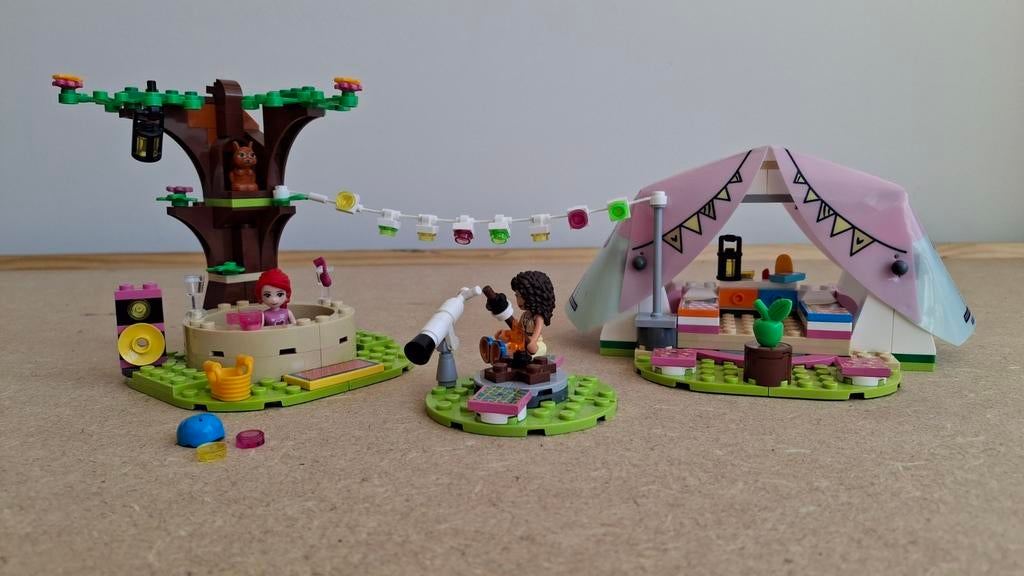 Lego Friends Glamping in de natuur 41392 - Bijna compleet, Kinderen en Baby's, Speelgoed | Bouwstenen, Gebruikt, Ophalen