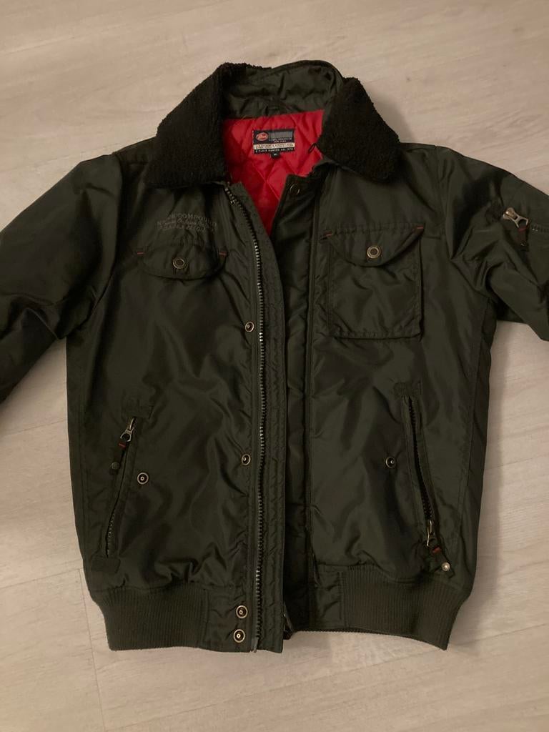 Petrol donkergroene pilotenjas maat M, Kleding | Heren, Ophalen of Verzenden, Zo goed als nieuw, Groen, Petrol Industries