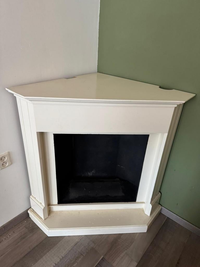 Hoek schouw, Ophalen, Vrijstaande haard, Houthaard