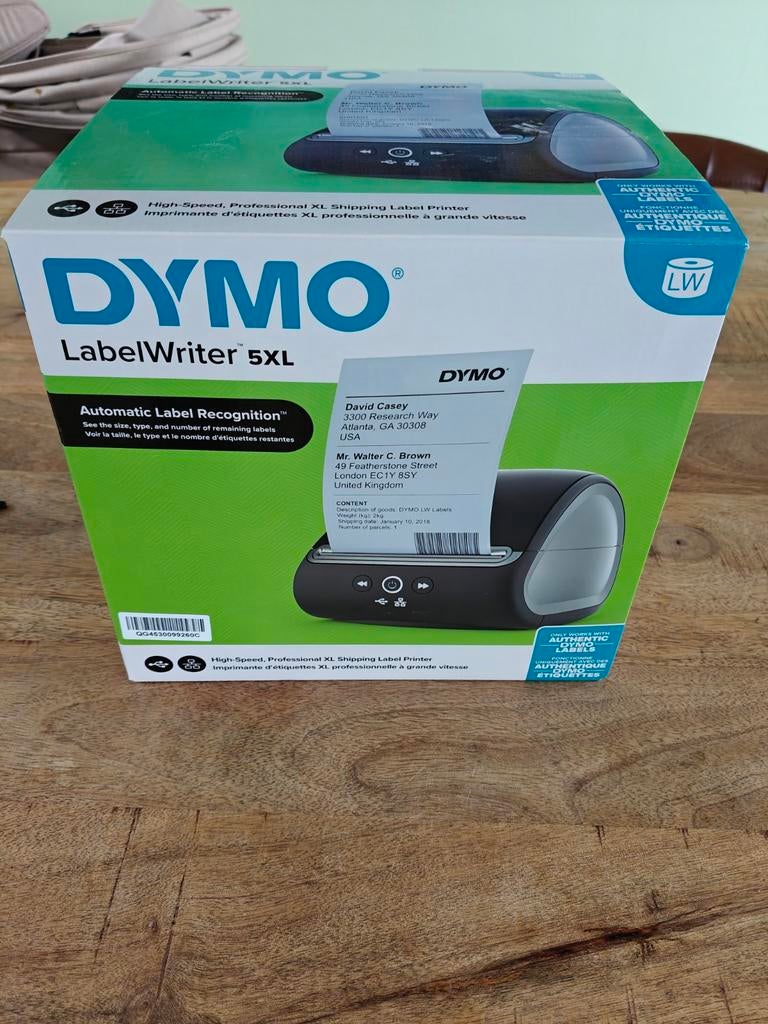 DYMO LabelWriter 5XL labelprinter, Computers en Software, Labelprinters, Ophalen of Verzenden, Zo goed als nieuw, Etiket, Dymo