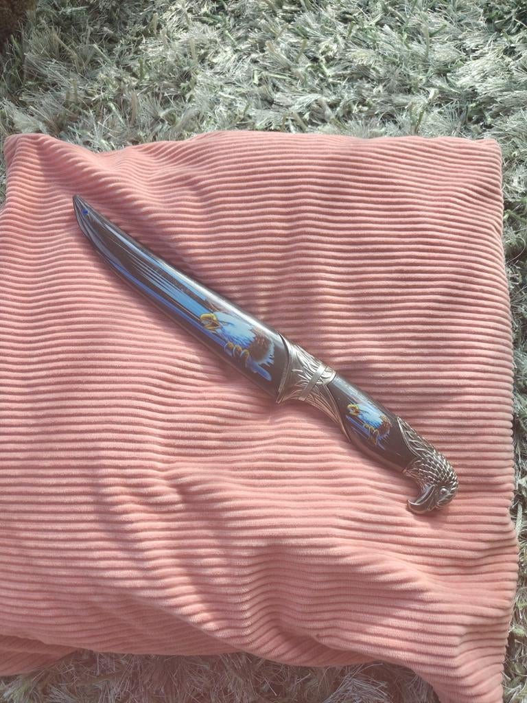 Decoratief mes met adelaarsmotief en schede, Antiek en Kunst, Ophalen of Verzenden