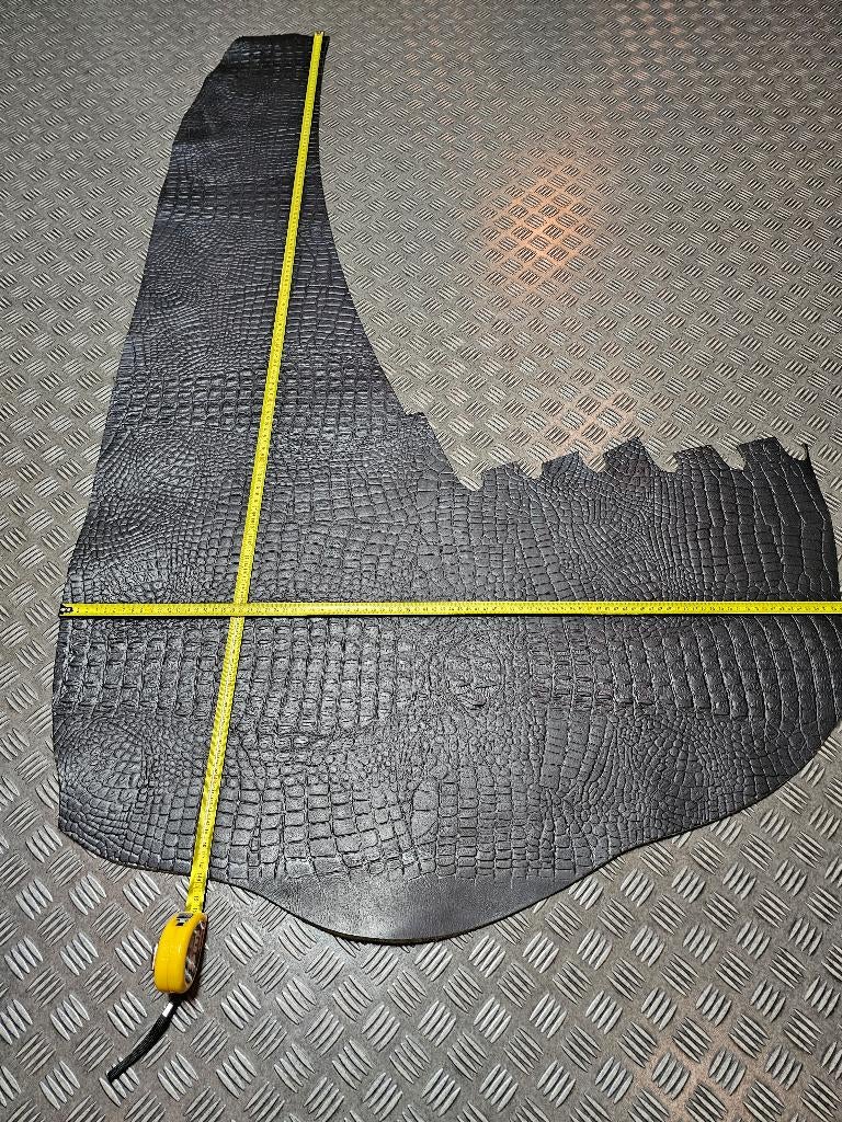 Tuig - Leer Zwart(zie omschrijving!)crocoprint, Zwart, Leer of Kunstleer, Nieuw, Ophalen of Verzenden