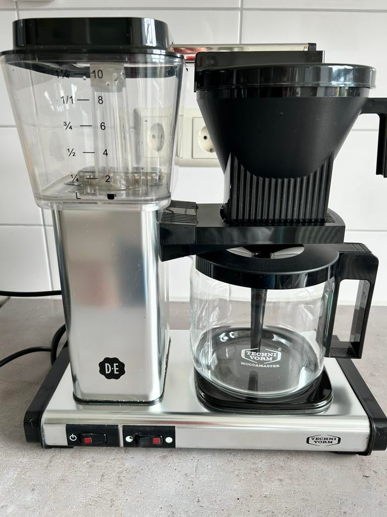 Douwe Egberts / Moccamaster koffiezetapparaat, 4 tot 10 kopjes, Ophalen of Verzenden, Zo goed als nieuw, Koffiemachine