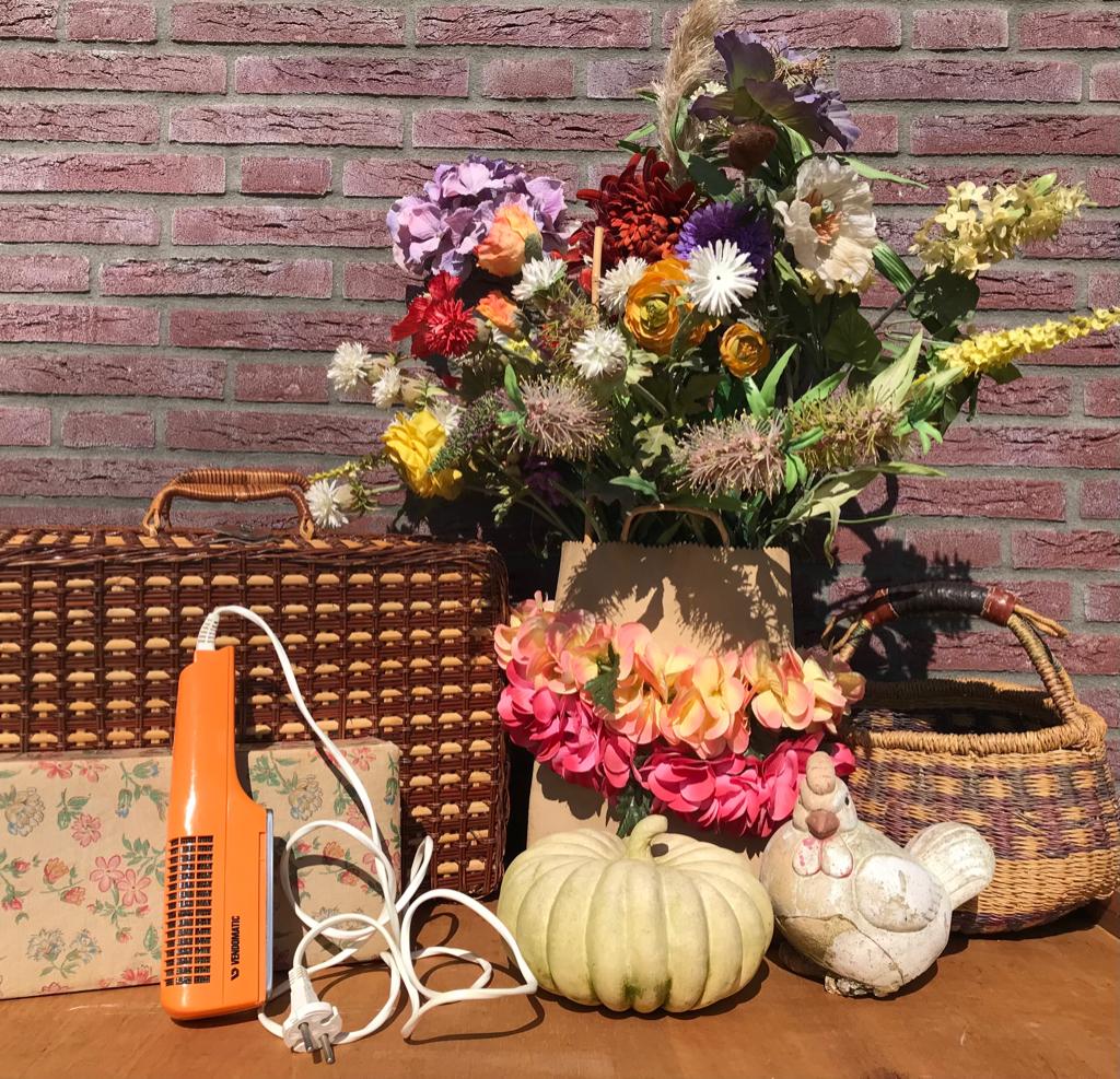 VENDOMATIC föhn - vintage - oranje - PC - 5 TYPE 7676, Ophalen of Verzenden, Persoonlijke verzorging