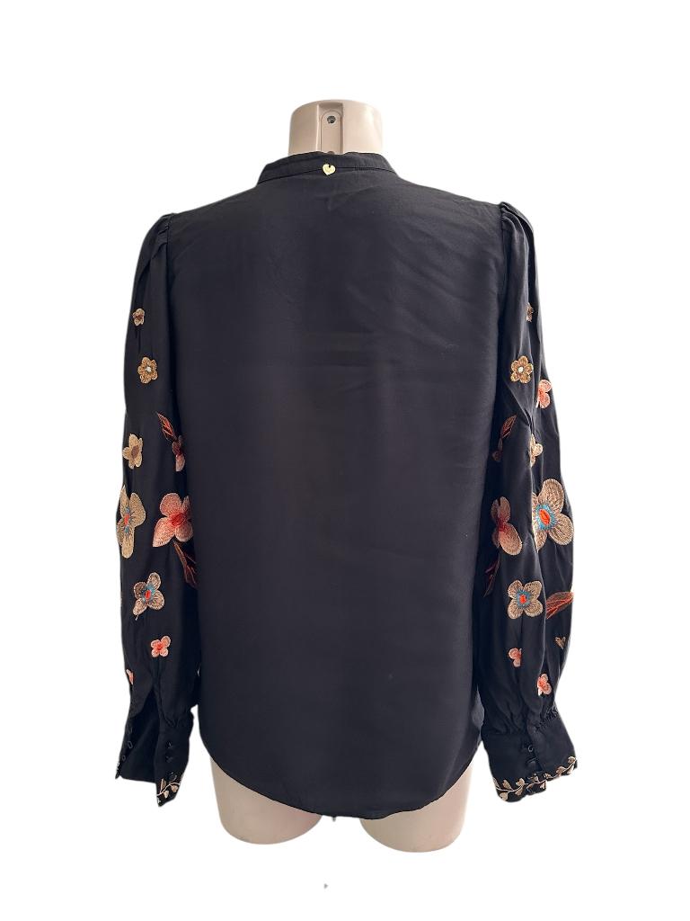 Fabienne Chapot blouse S, Zwart, Ophalen of Verzenden, Zo goed als nieuw