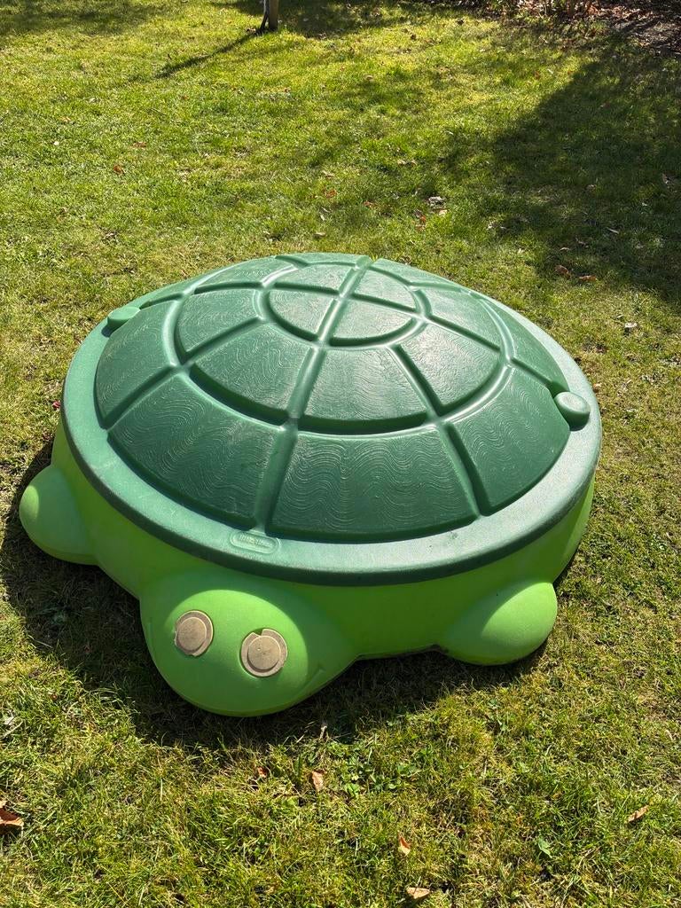 Little Tikes Schildpad Zandbak met Deksel, Ophalen, Gebruikt
